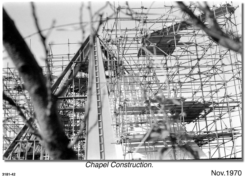Chapel construction, 1970