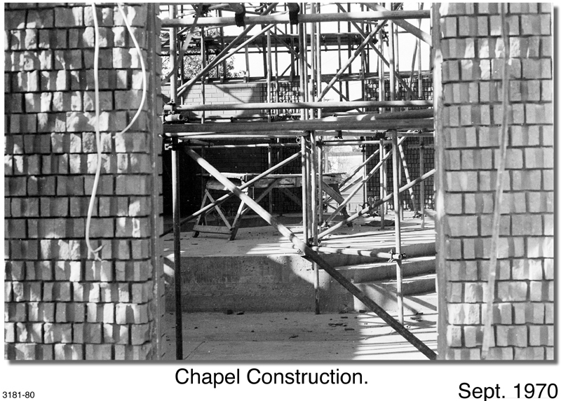 Chapel construction, 1970