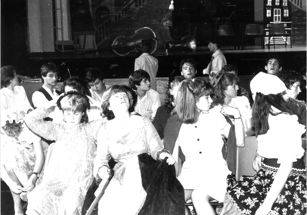 Rehearsals for The Gondoliers, 1985