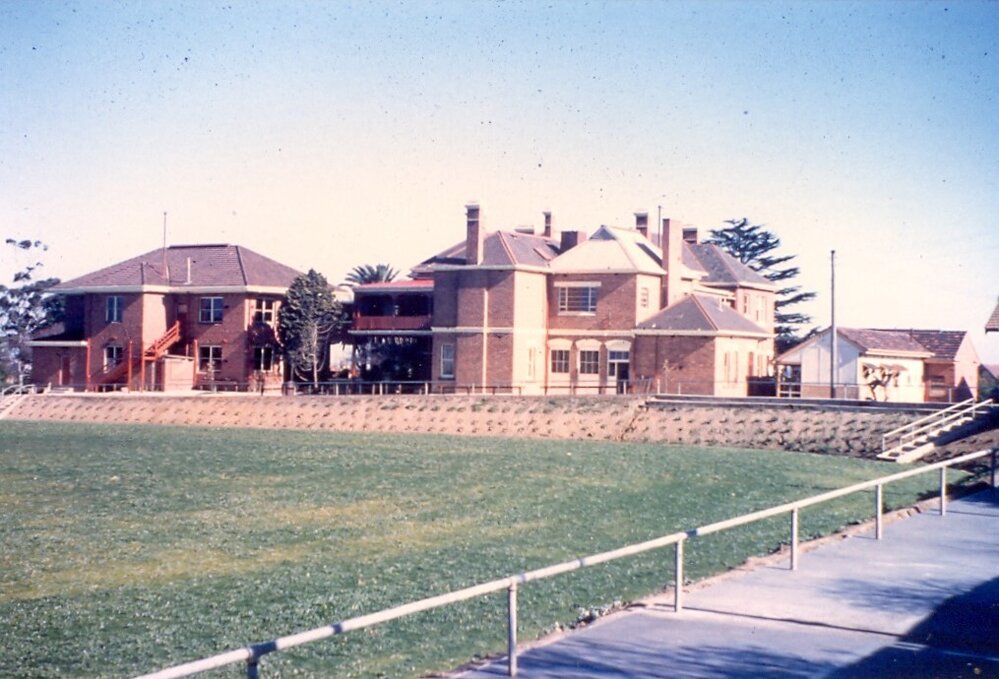 Newly completed oval, 1958