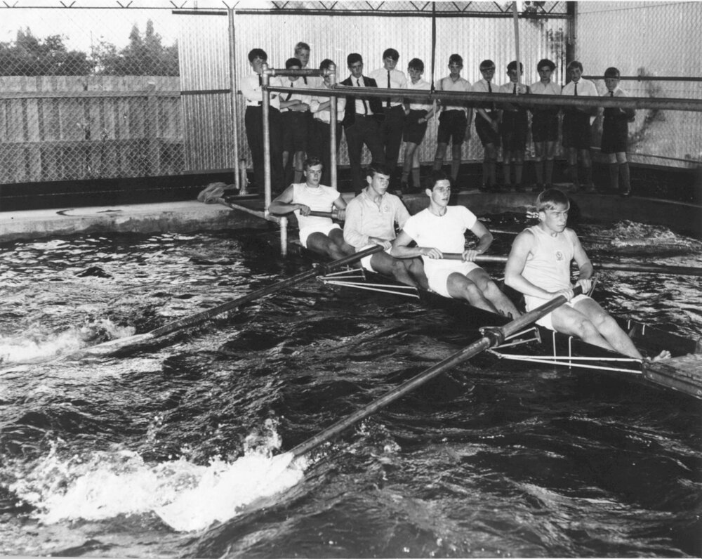 Rowing training pool, 1966