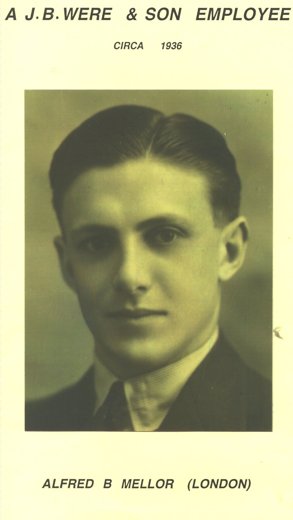 Alfred Mellor, circa 1936