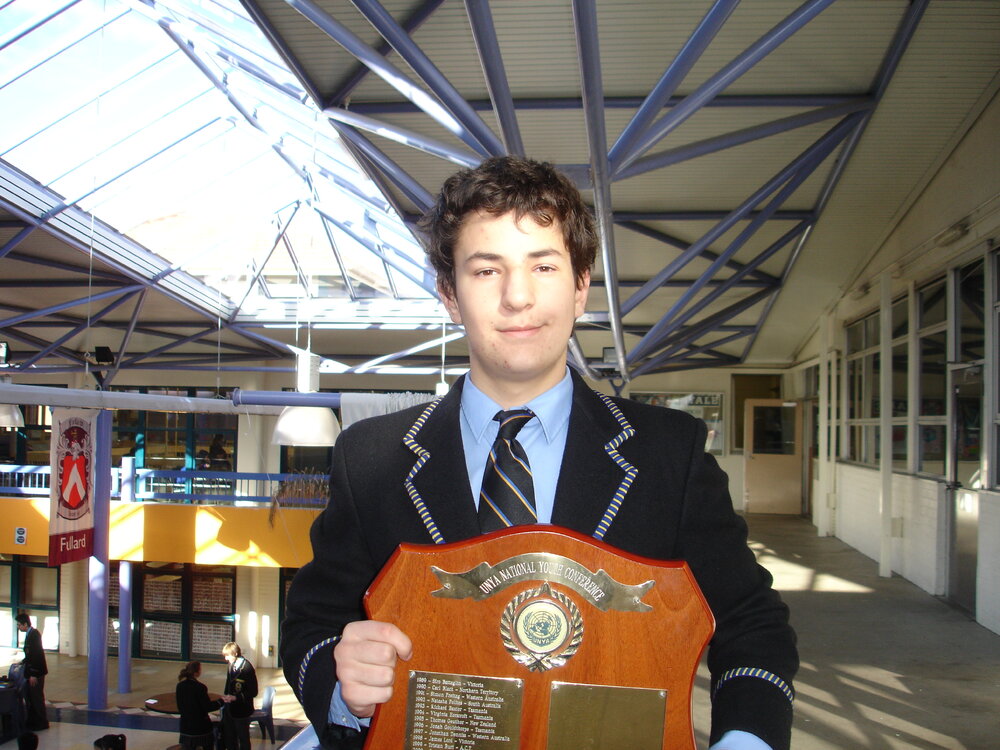 Participant in the UN Youth Conference, 2007