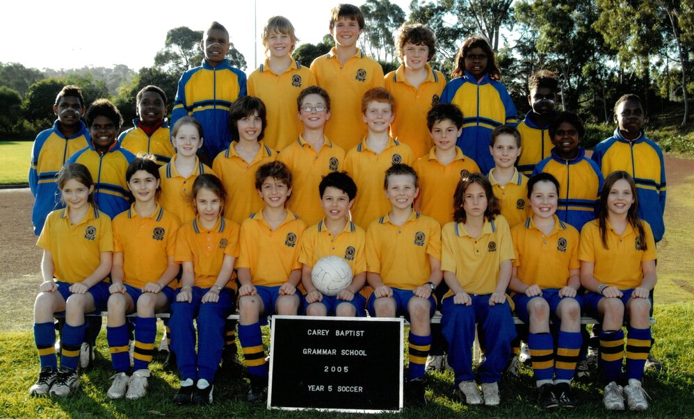 Year 5 soccer team, 2005