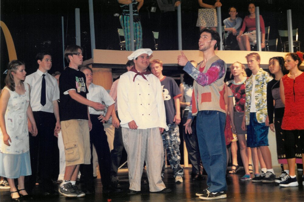 Scene from 'Godspell', 1999
