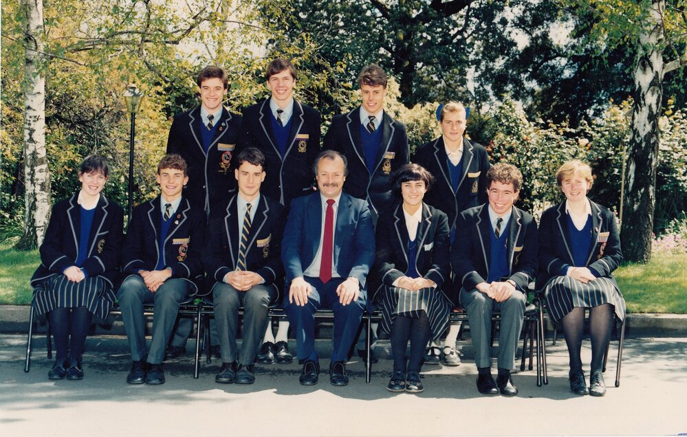 'A' grade debating team, 1986