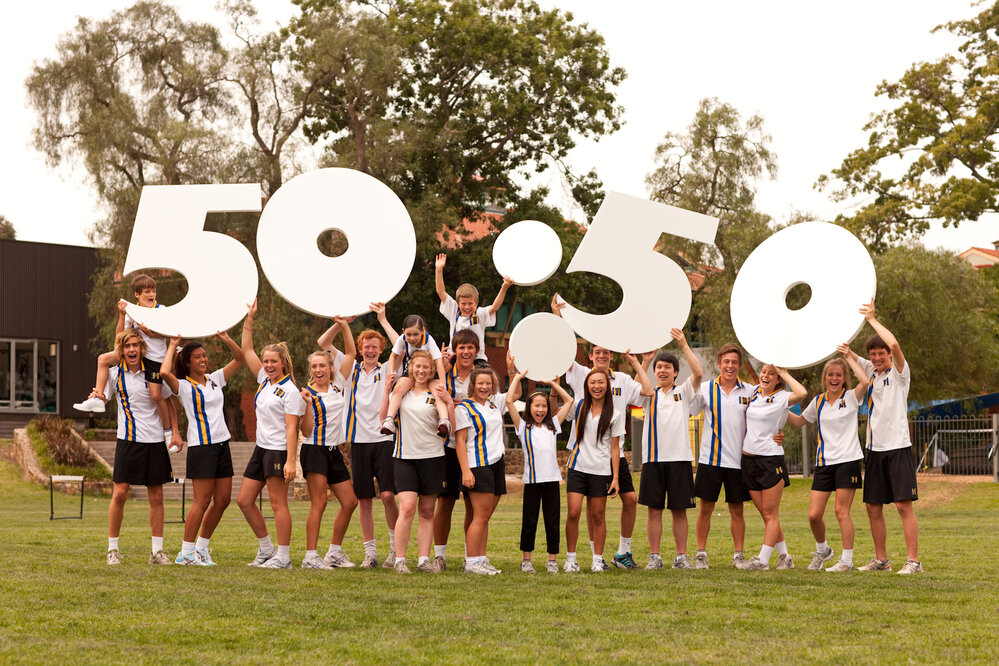 Celebrating the 50 per cent gender equity in enrolments, 2011