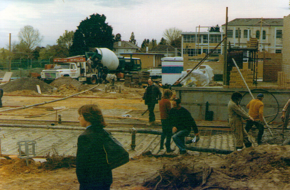 Construction of the HG &amp; W Steele Wing, 1972