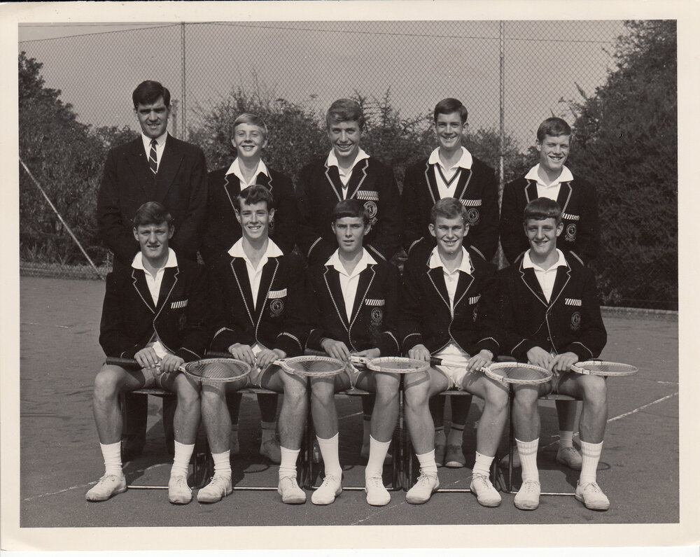 First tennis team, 1964