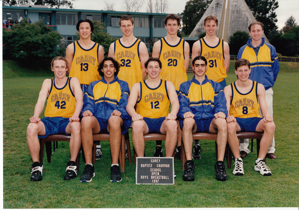 Open boys' basketball team, 1997
