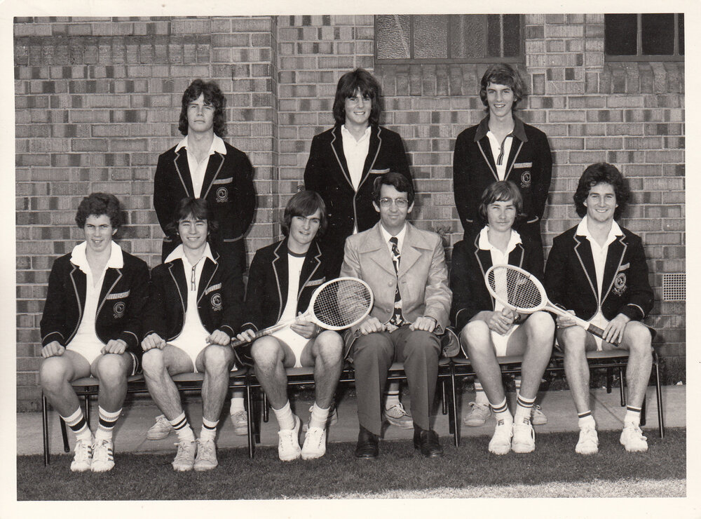 Tennis team, 1976