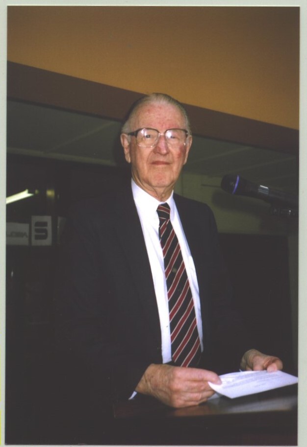 Dr. Keith Farrer at book launch, 2005