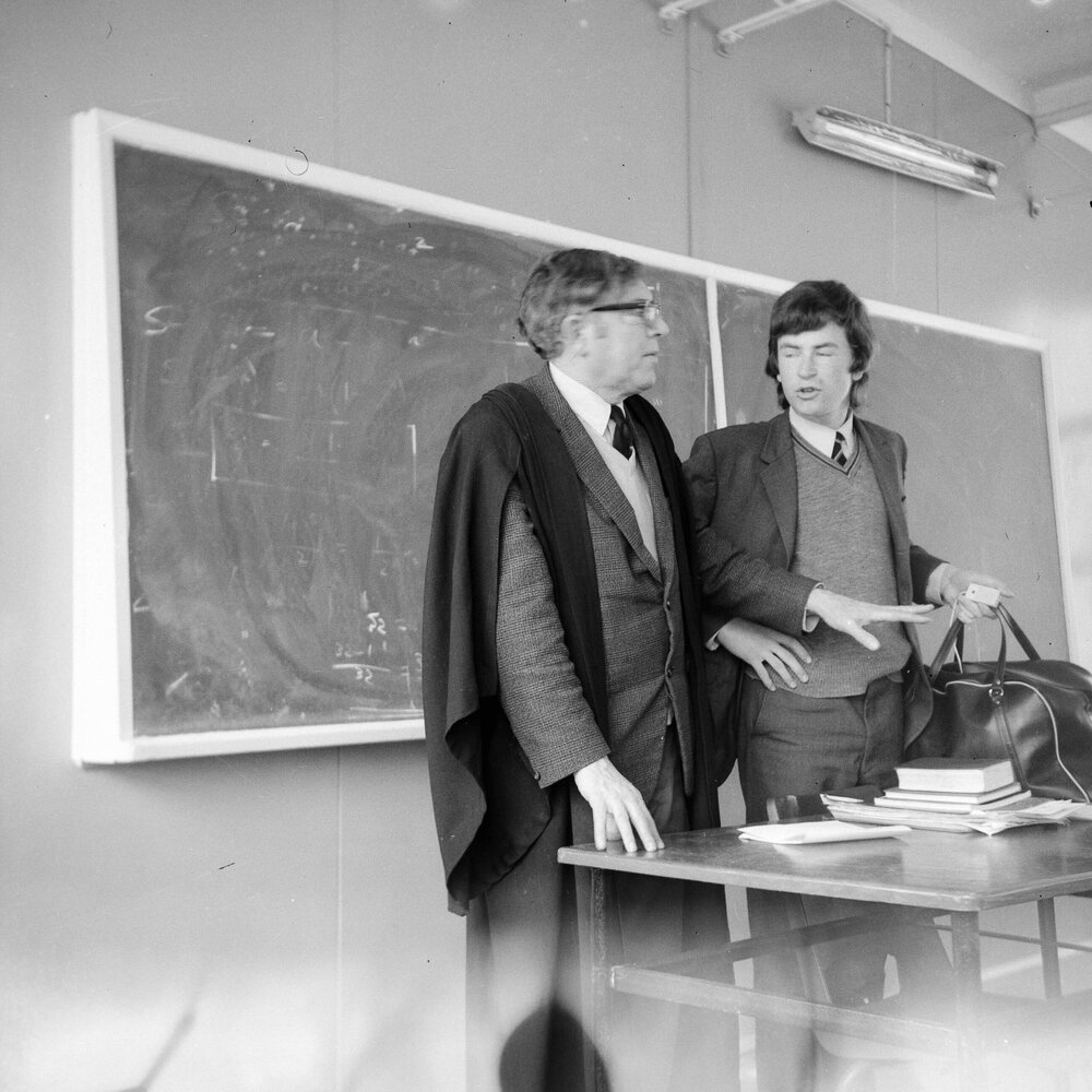 Senior class room, 1972