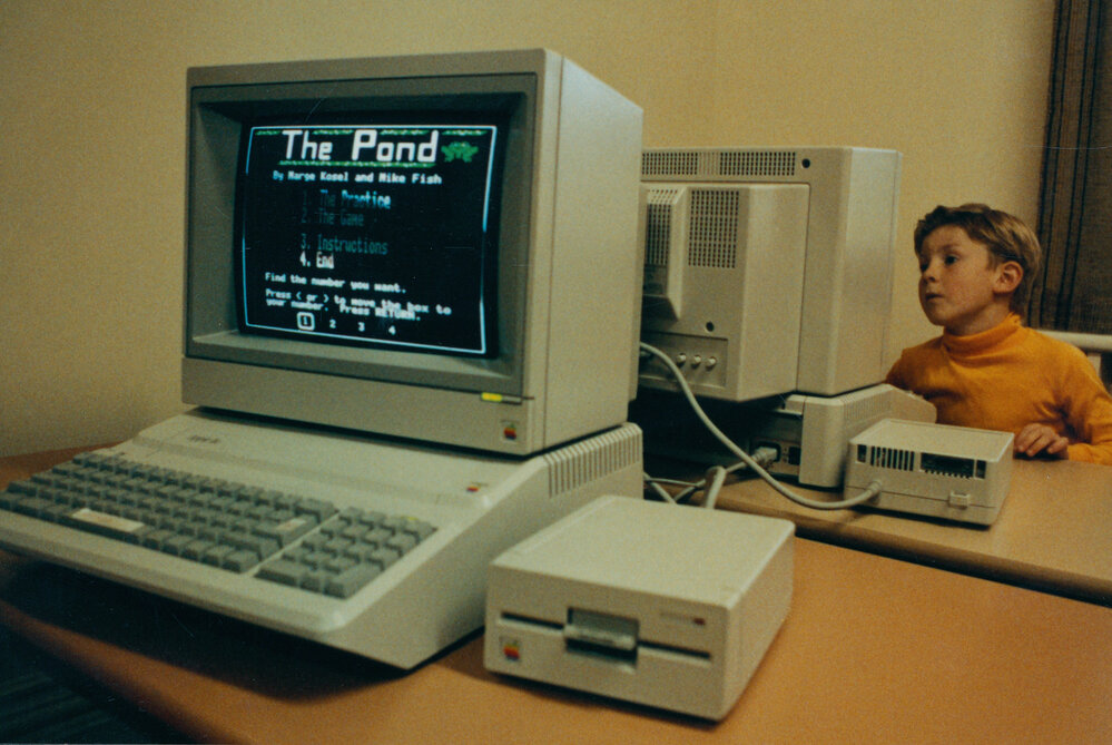 Macintosh computers in the Junior School, 1980s