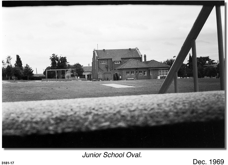 Junior School oval, 1969