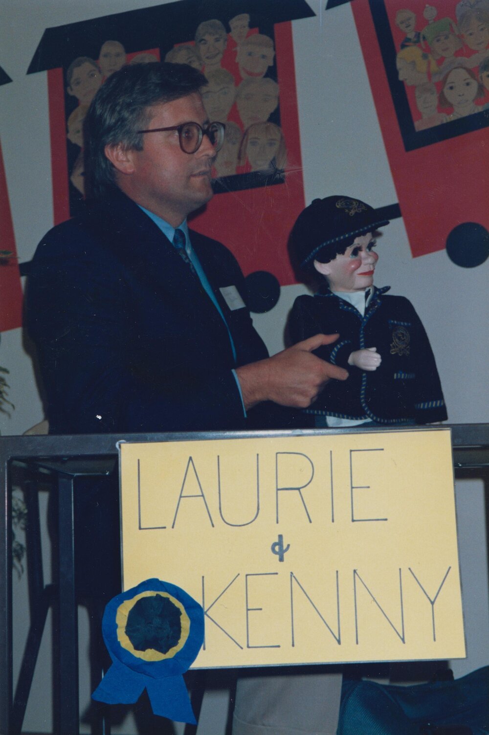 Reverend Laurie Barton and Kenny, 1990s
