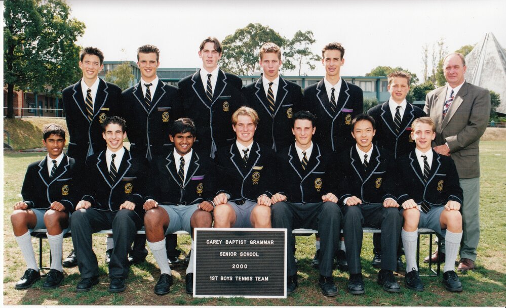 1st boys' tennis team, 2000
