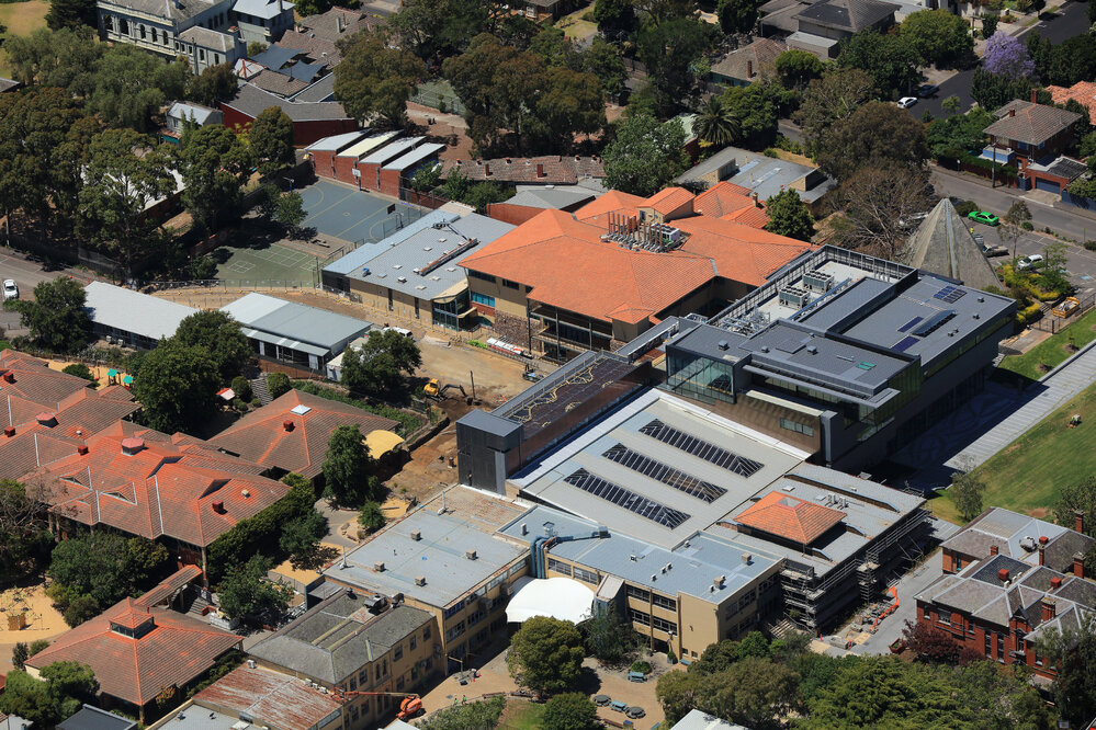 Aerial view of Kew campus, 2016