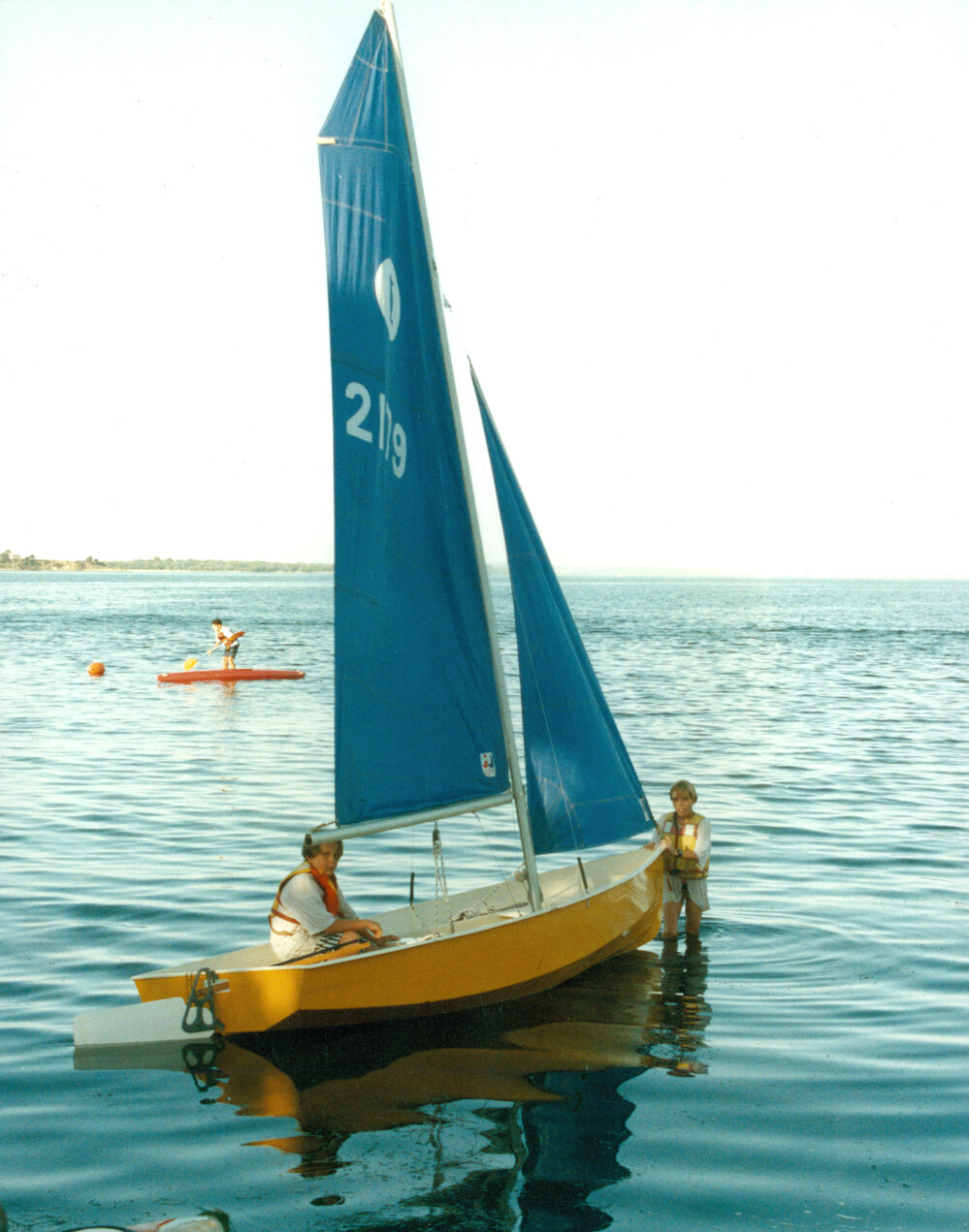 Sailing at Camp Toonallook, 1996