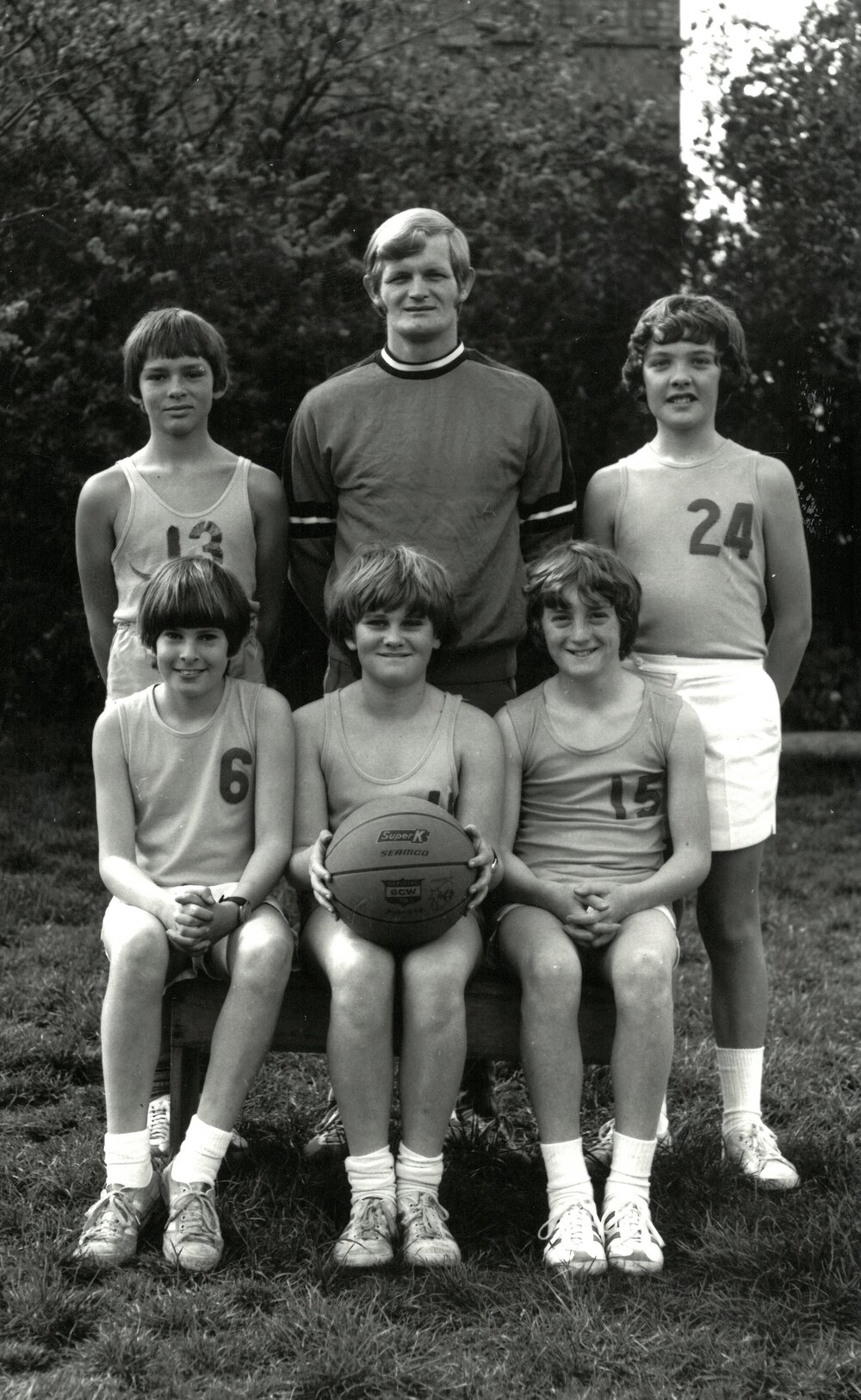 Junior boys basketball team, circa 1977