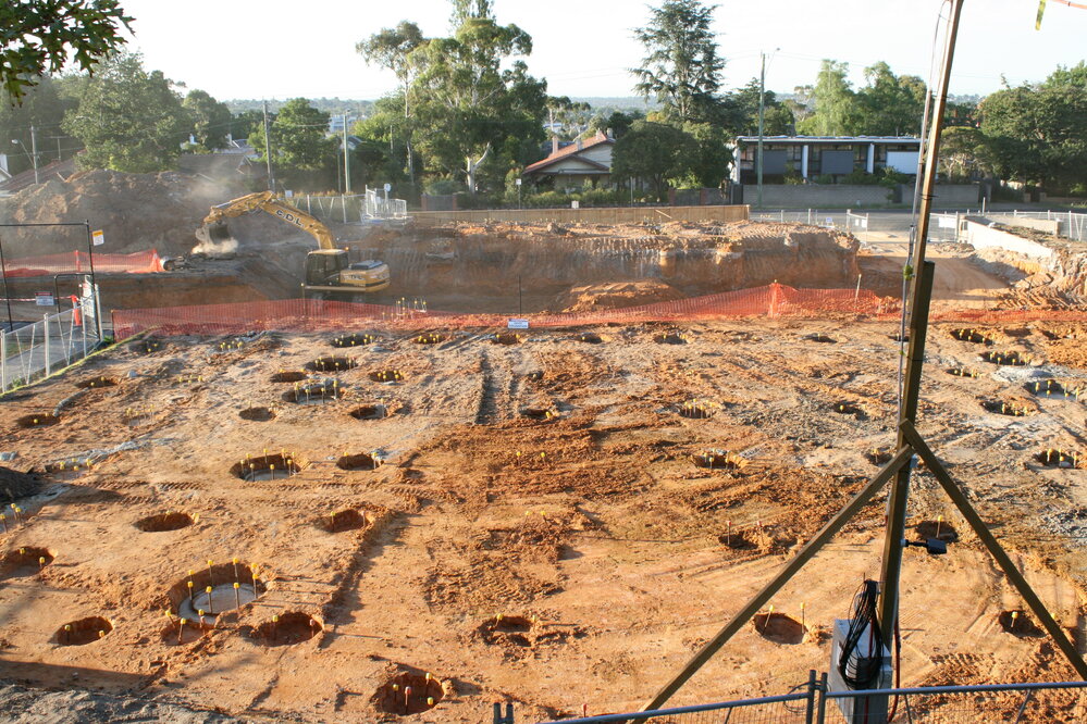 Preparation works for the De Young Performing Arts Centre, 2006