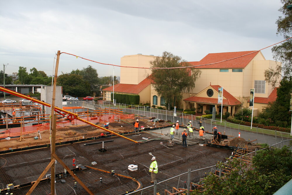 Preparation works for the De Young Performing Arts Centre, 2006