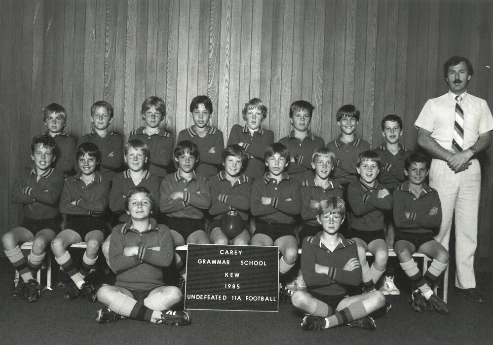 Undefeated 11A football team, 1985