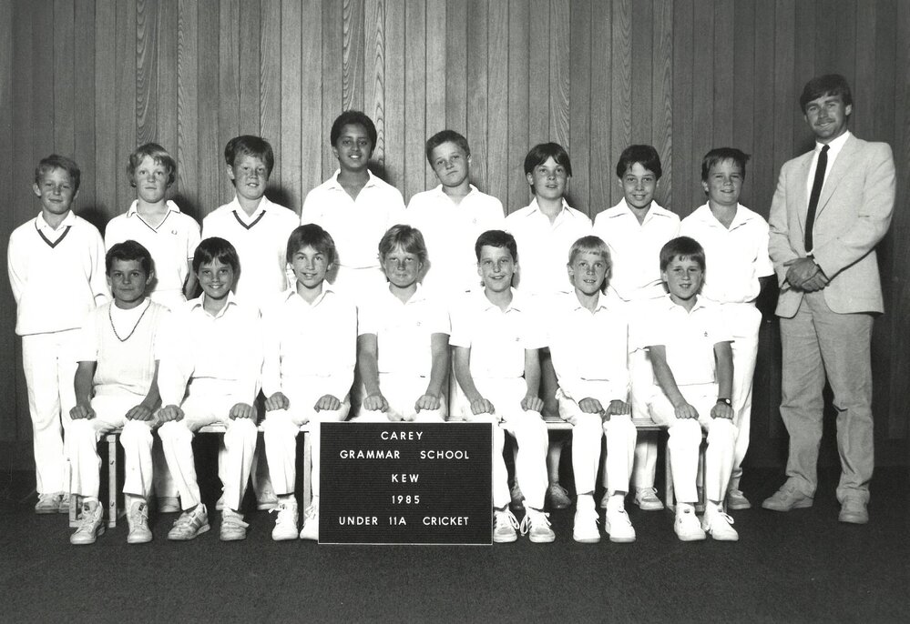 Under 11A cricket team, 1985