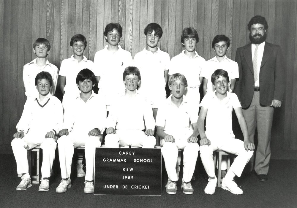 Under 13B cricket team, 1985