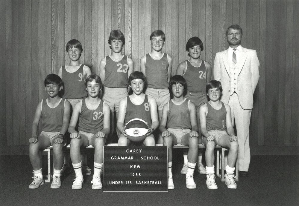 Under 13B basketball team, 1985