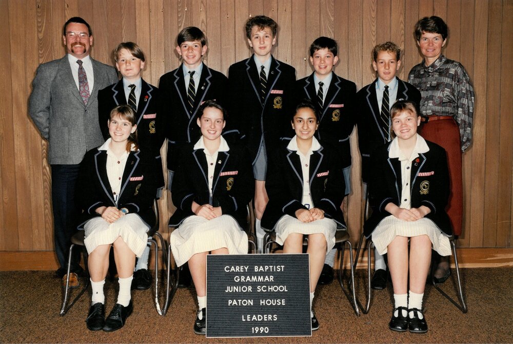 Junior School Paton House leaders 1990