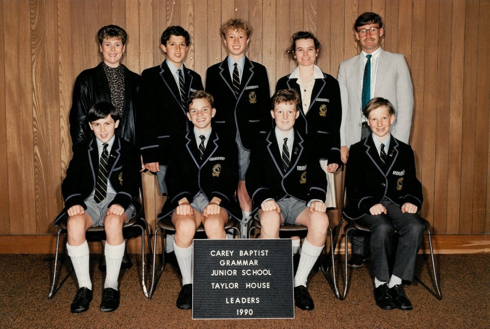 Junior School Taylor House leaders 1990