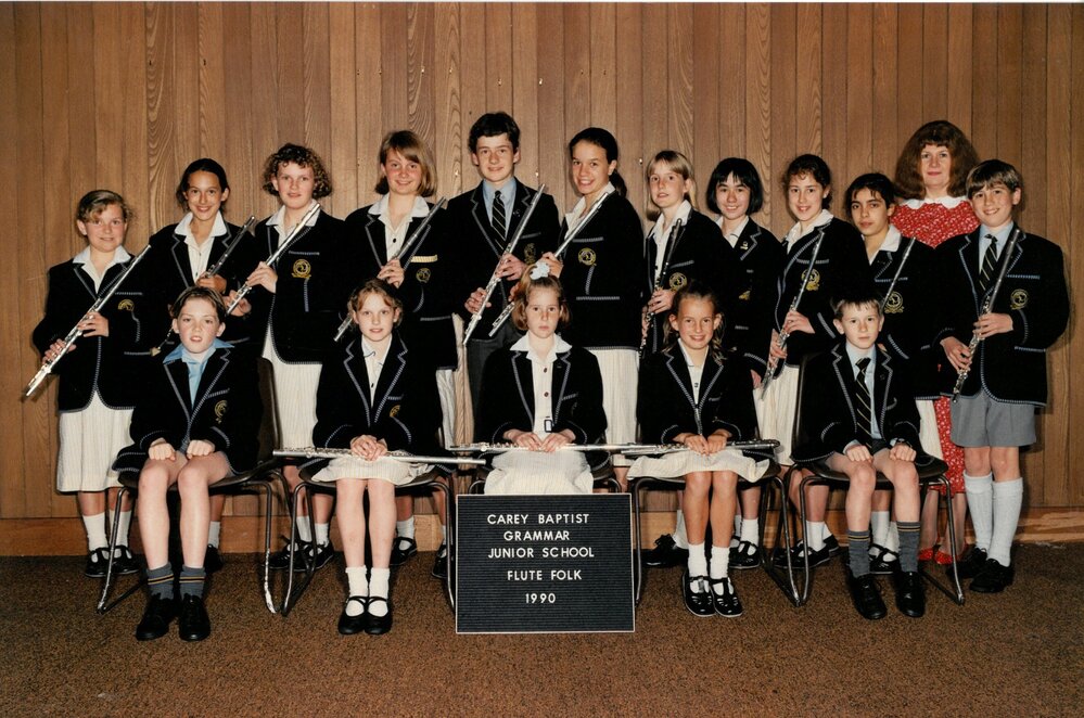 Junior School flute folk, 1990