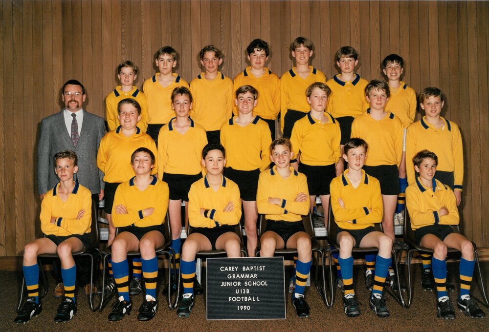 Junior School U13B football team, 1990