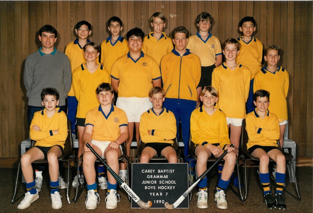 Junior School boys hockey Year 7, 1990