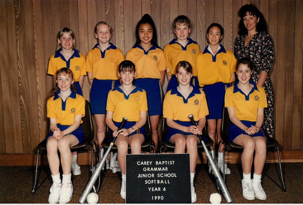 Junior School softball Year 6, 1990
