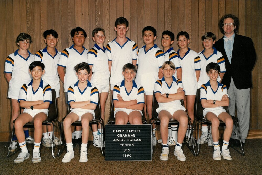 Junior School tennis U13, 1990