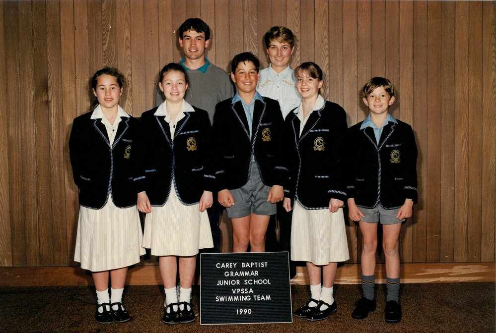 Junior School VPSSA swimming team, 1990