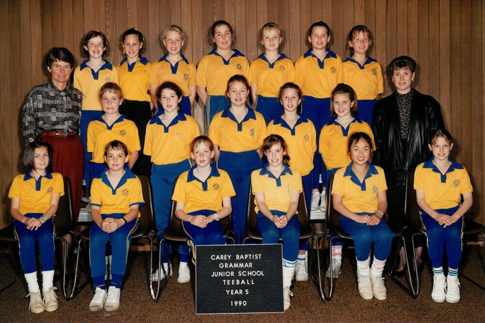 Year 5 Teeball team, 1990