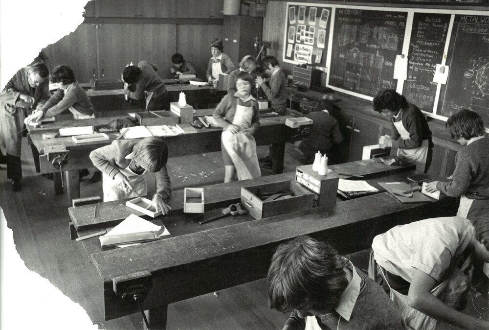 Junior School workshop, circa 1977