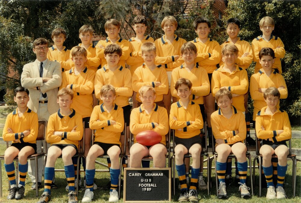 Under 13B Footbal team, 1989