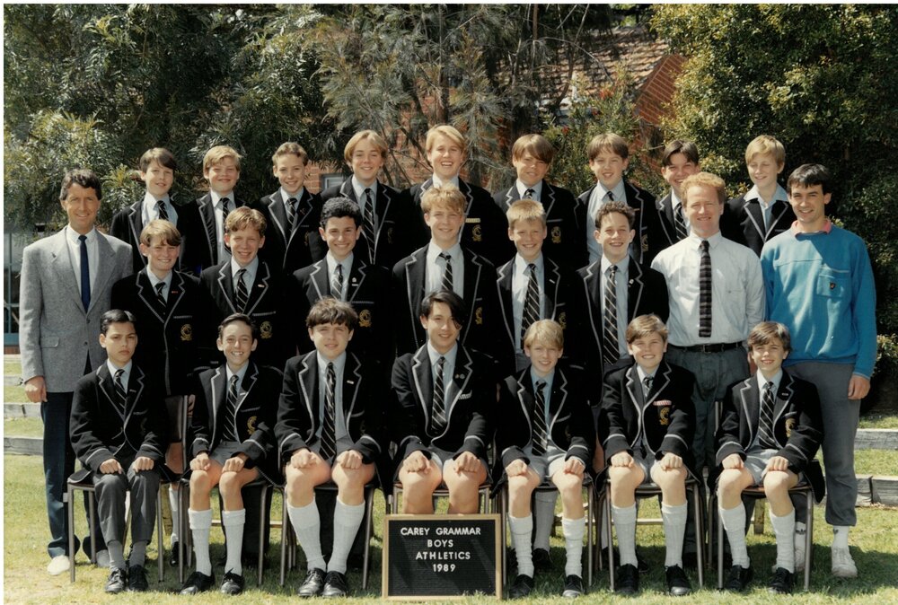 Boys athletics team, 1989
