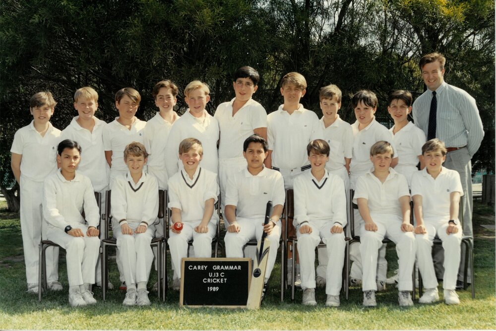 Under 13C cricket team, 1989