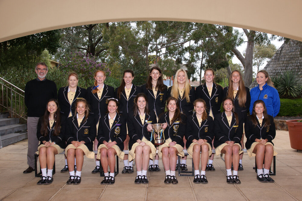 APS Girls' first hockey premiership team, 2012
