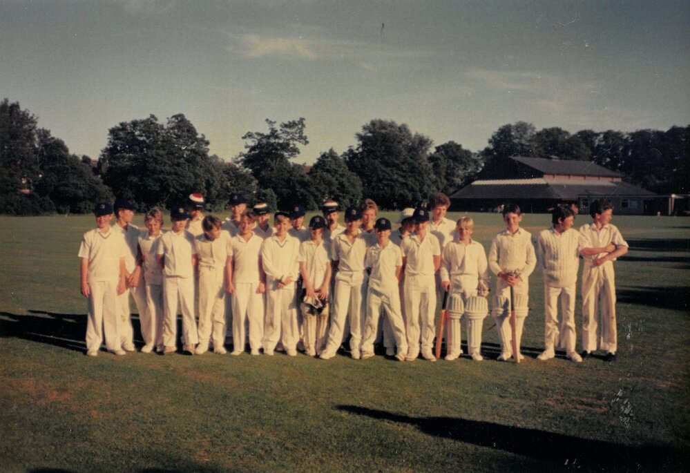 Junior School cricket tour to England and Scotland, 1987