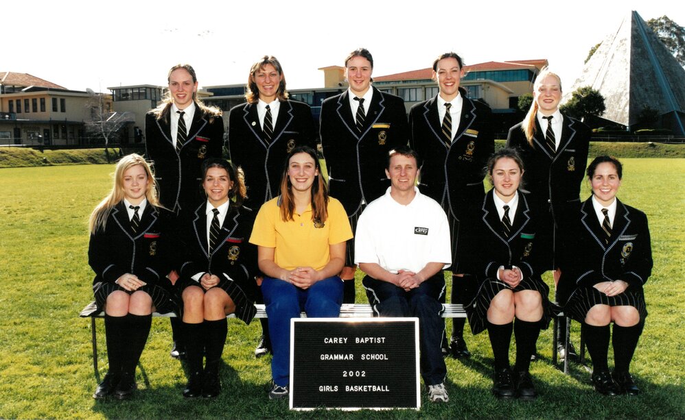 Girls' basketball first team, 2002