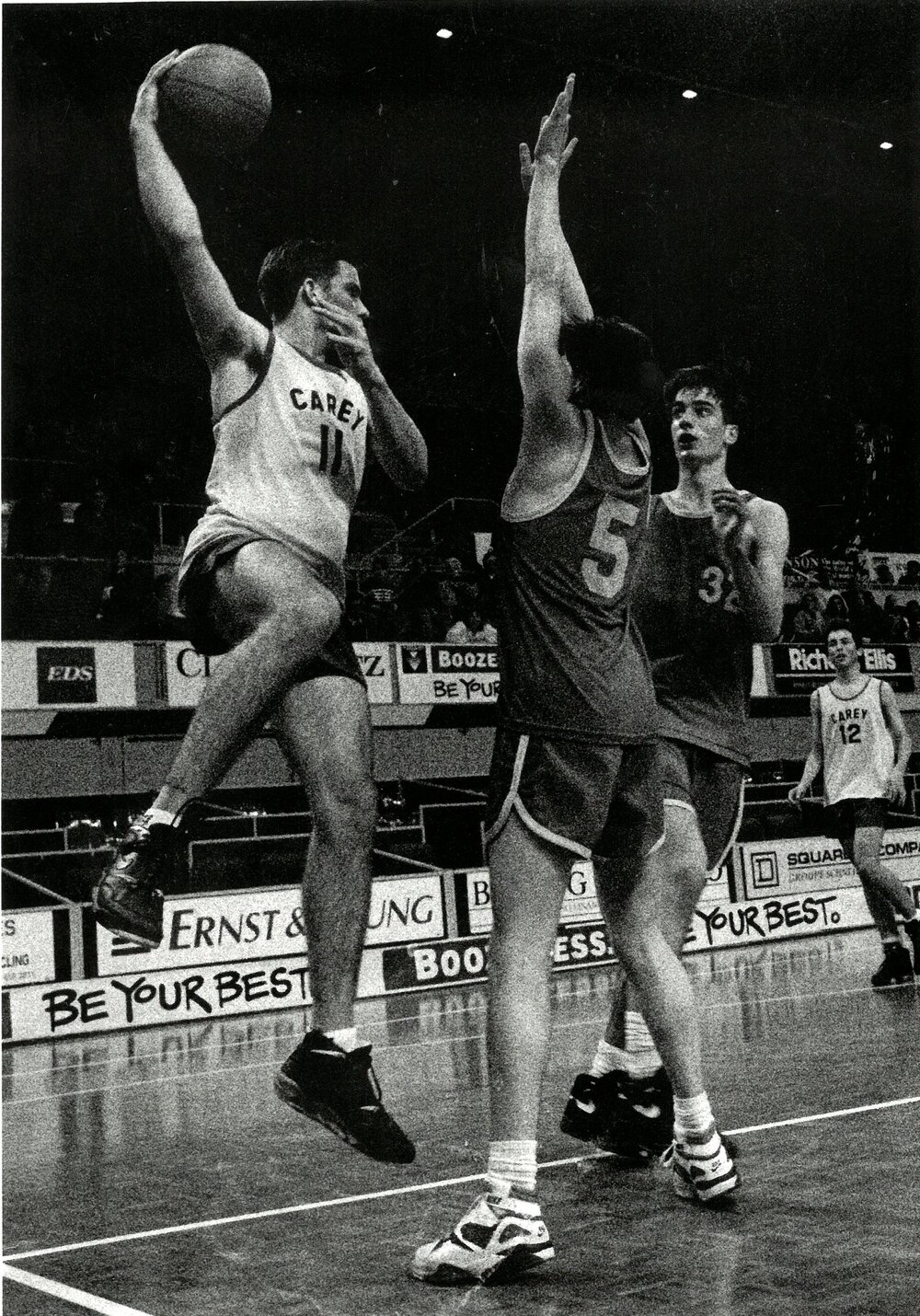 Boy's basketball match, 1991
