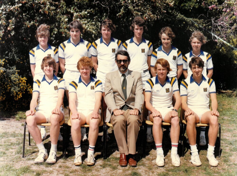 Boys' tennis team, 1981