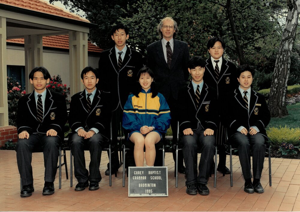 Badminton team, 1995