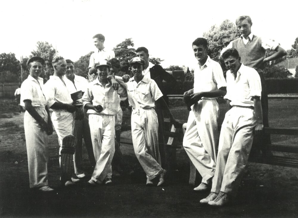 Group of cricket players, 1952